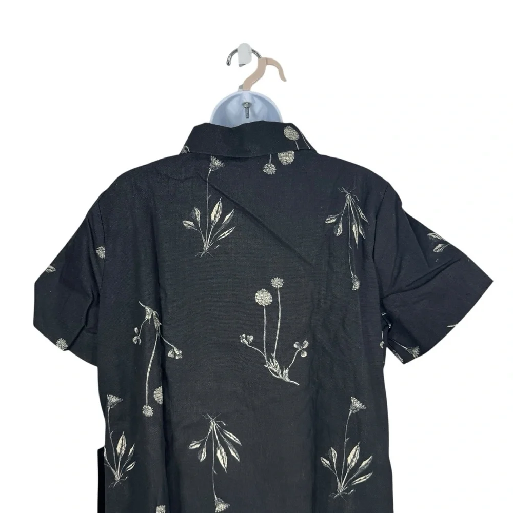 Tuckernuck NEW Black Meadow Rue Marley Collared Cotton Mini Dress Size XL - Picture 8 of 11